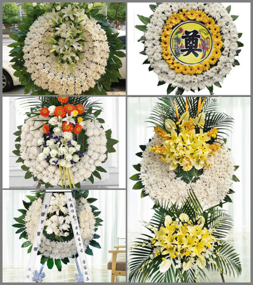 福建三明大田县桃源镇西安村花圈速递